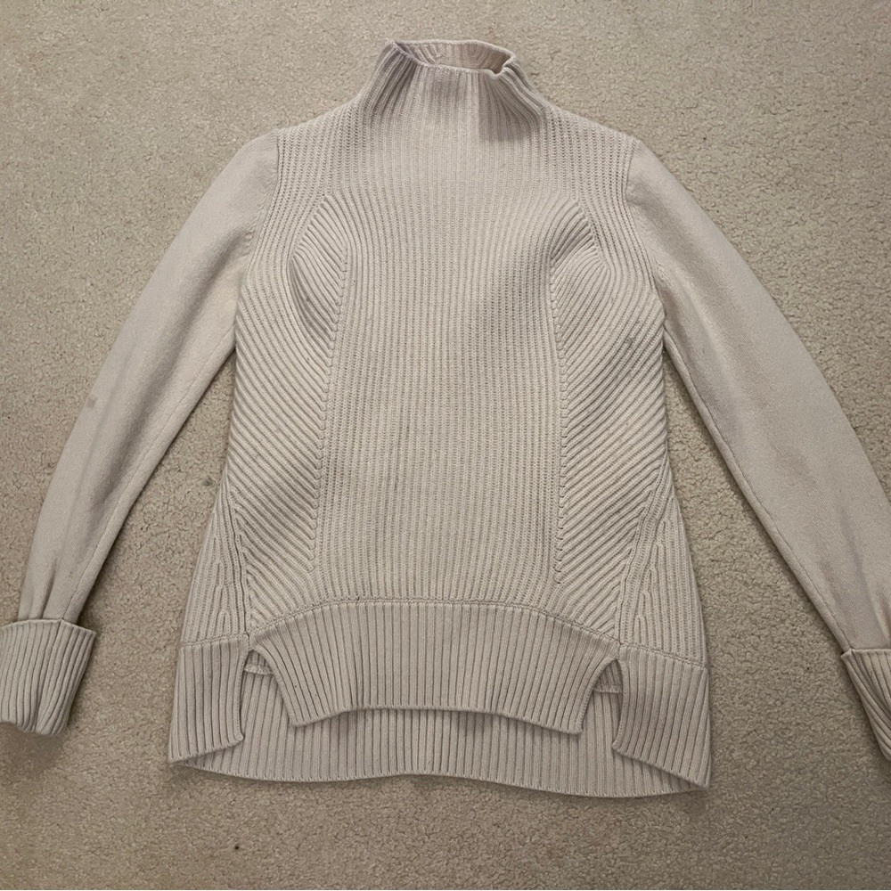 Elie Tahari Cream Cowl Neck Sweater